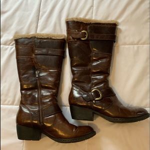 born brown boots size 7 slightly worn
